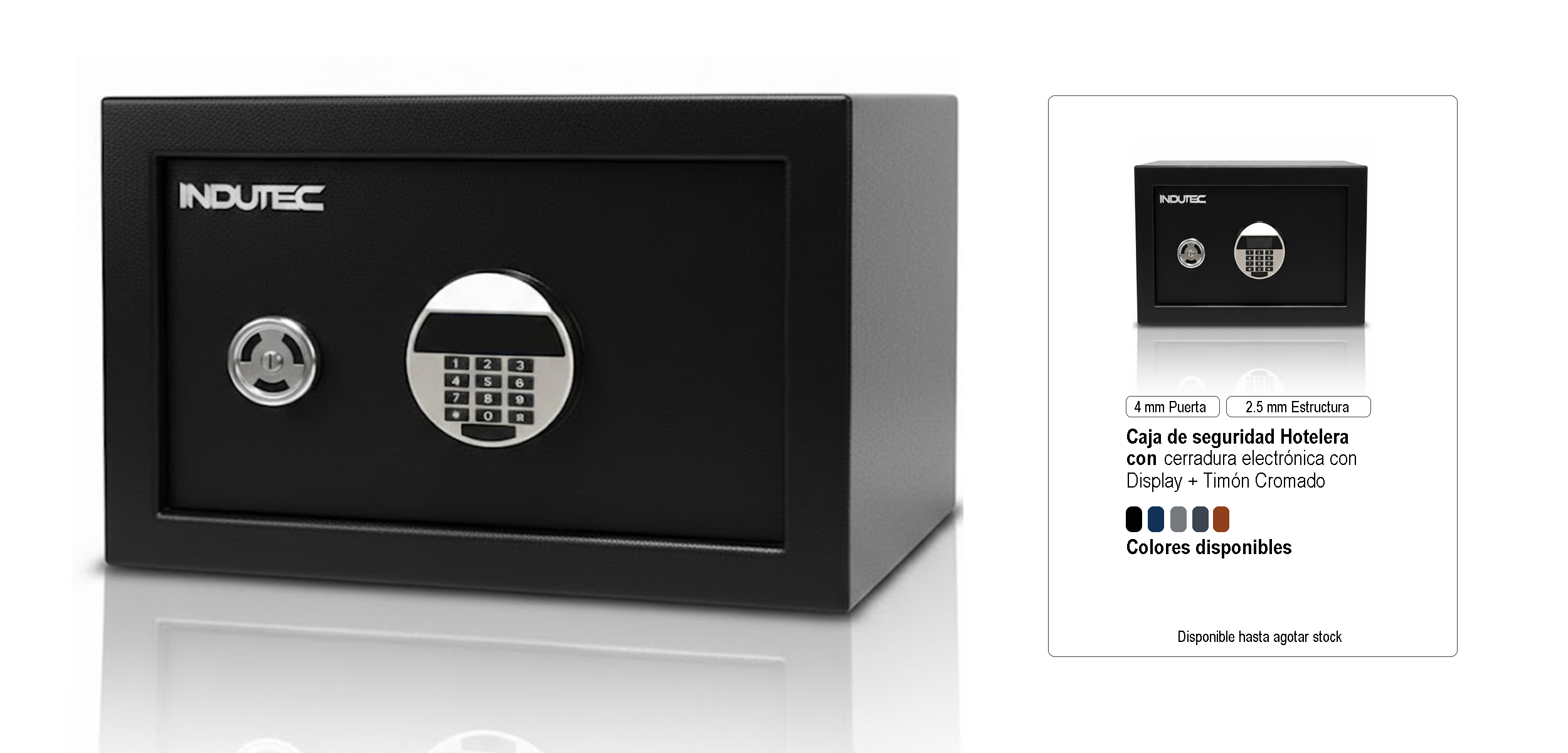 Caja hotelera con colores